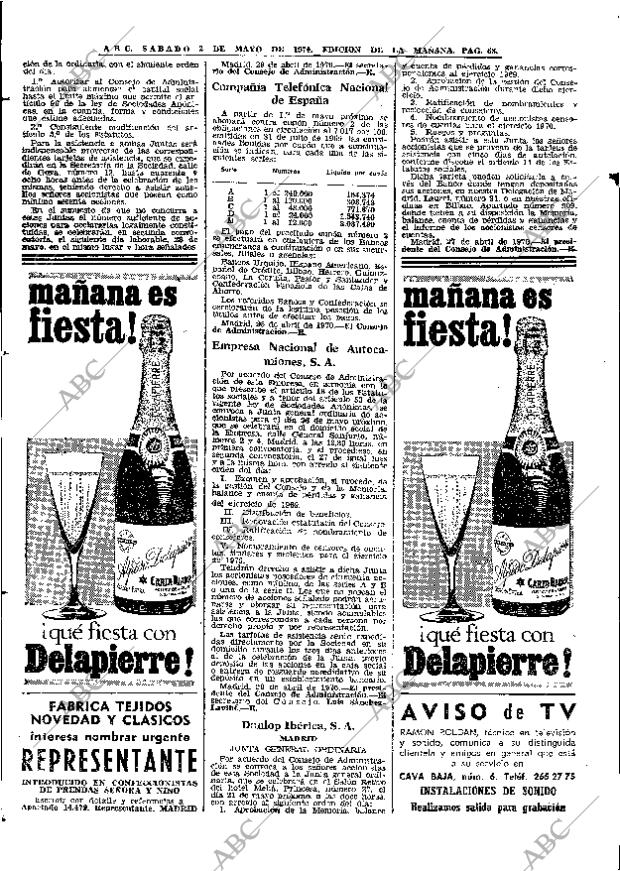 ABC MADRID 02-05-1970 página 68