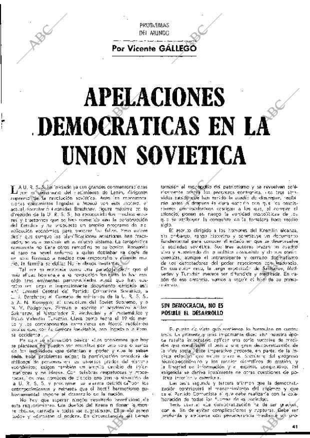 BLANCO Y NEGRO MADRID 02-05-1970 página 41