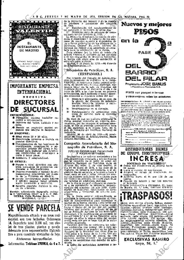 ABC MADRID 07-05-1970 página 72