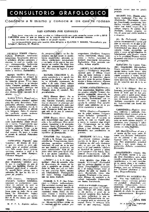 BLANCO Y NEGRO MADRID 09-05-1970 página 108