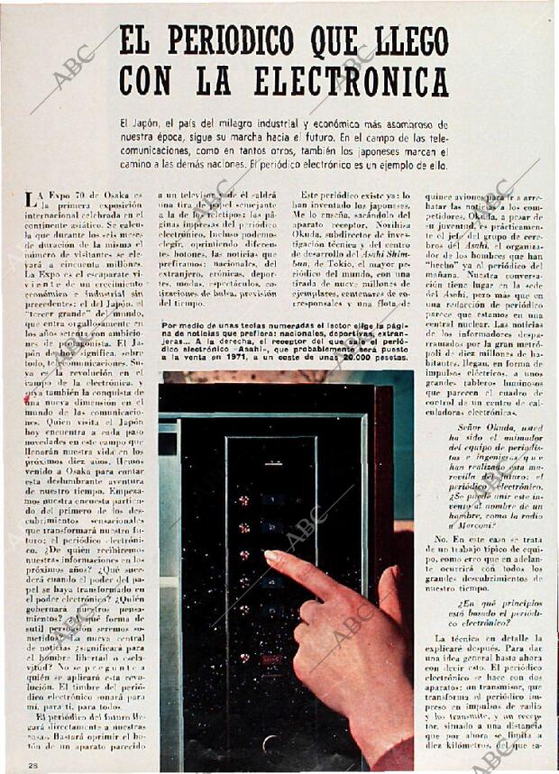 BLANCO Y NEGRO MADRID 16-05-1970 página 28