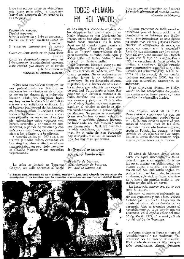 BLANCO Y NEGRO MADRID 16-05-1970 página 72