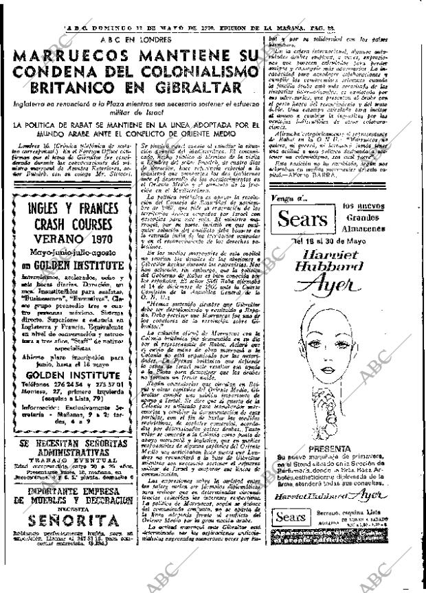 ABC MADRID 17-05-1970 página 22