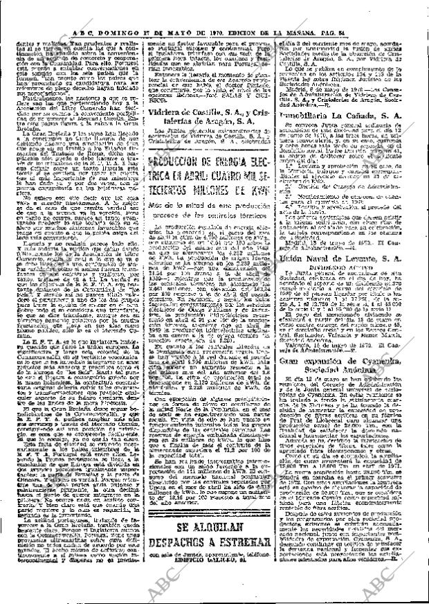 ABC MADRID 17-05-1970 página 54