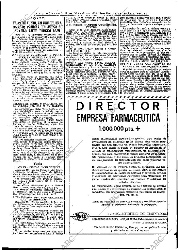 ABC MADRID 17-05-1970 página 61