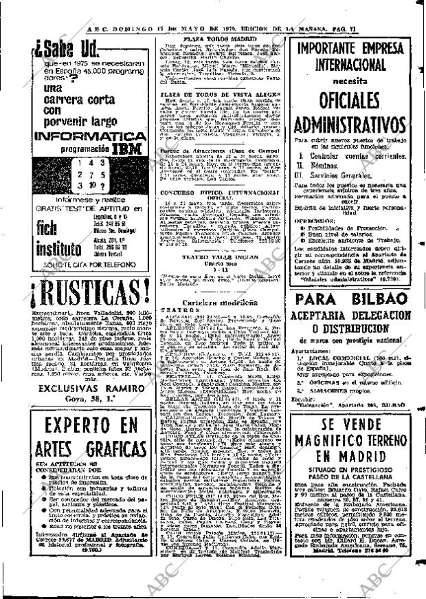 ABC MADRID 17-05-1970 página 71