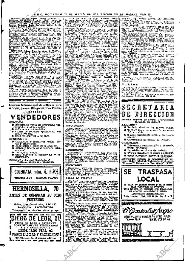 ABC MADRID 17-05-1970 página 72