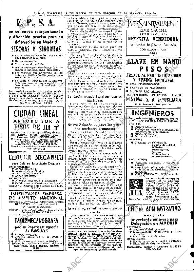 ABC MADRID 19-05-1970 página 28