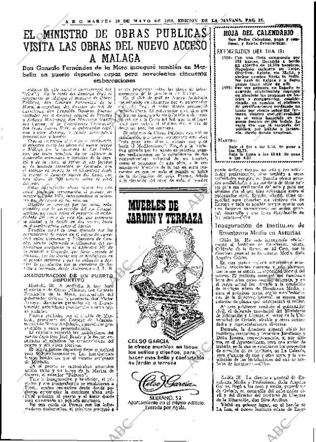 ABC MADRID 19-05-1970 página 37