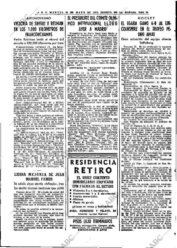 ABC MADRID 19-05-1970 página 71