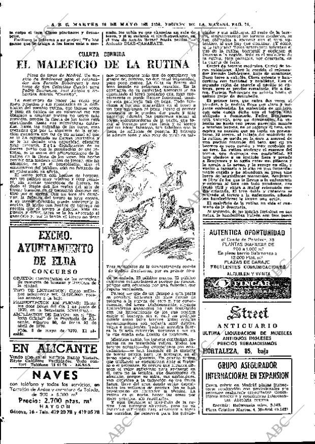 ABC MADRID 19-05-1970 página 74