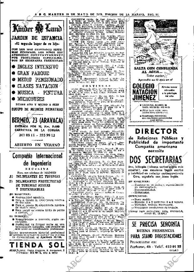 ABC MADRID 19-05-1970 página 84