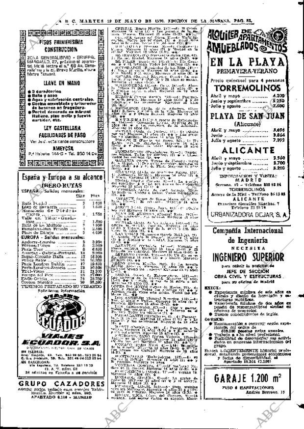 ABC MADRID 19-05-1970 página 85