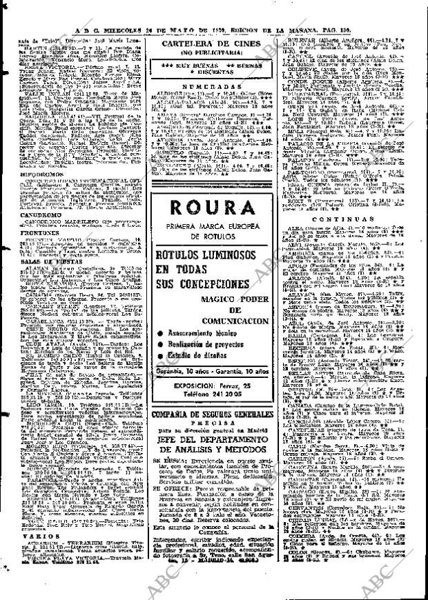 ABC MADRID 20-05-1970 página 100