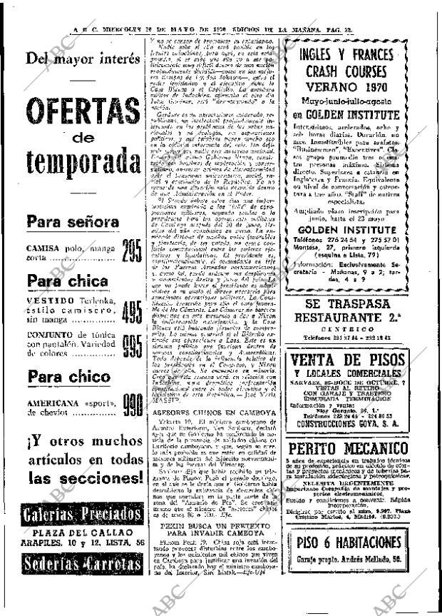 ABC MADRID 20-05-1970 página 32