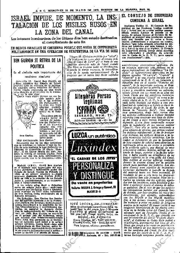 ABC MADRID 20-05-1970 página 33