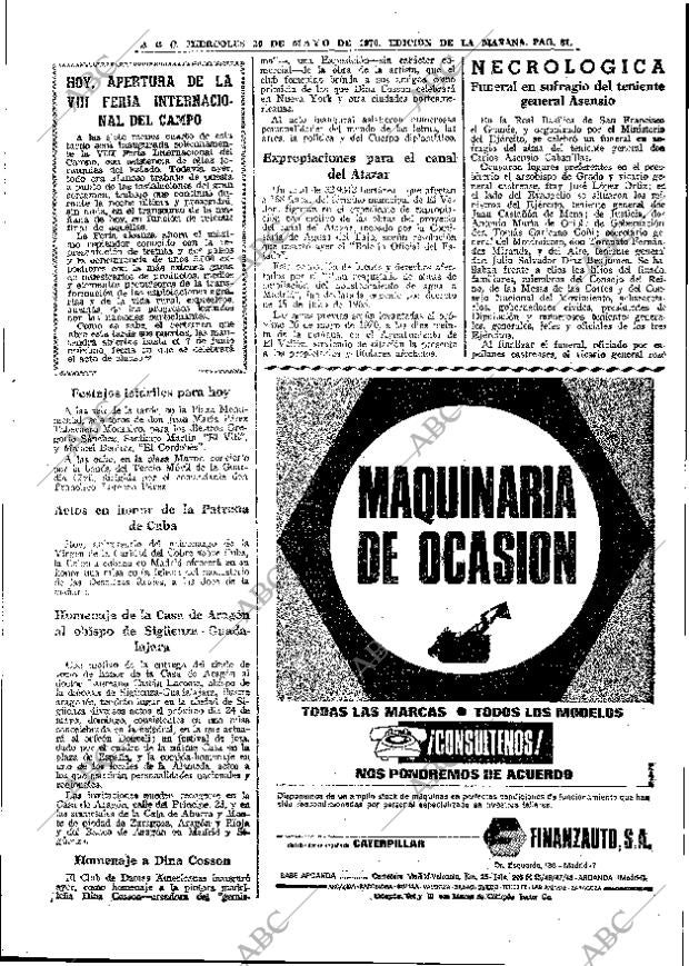 ABC MADRID 20-05-1970 página 61