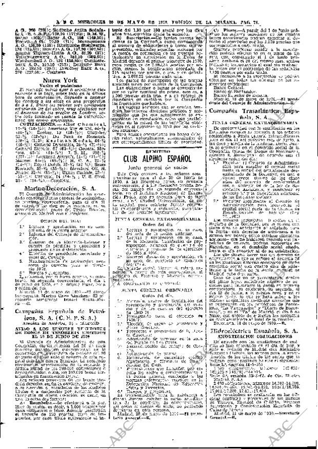 ABC MADRID 20-05-1970 página 78