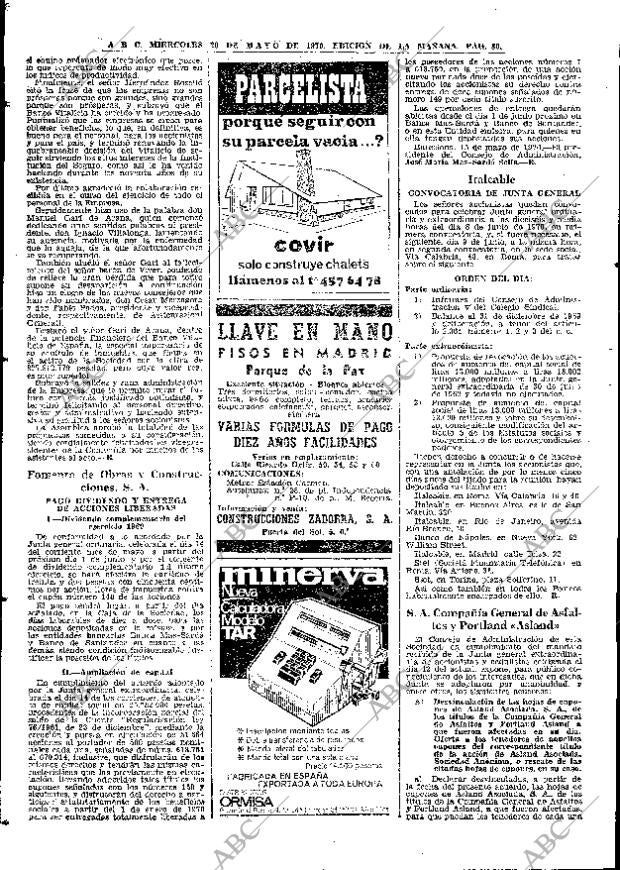 ABC MADRID 20-05-1970 página 80