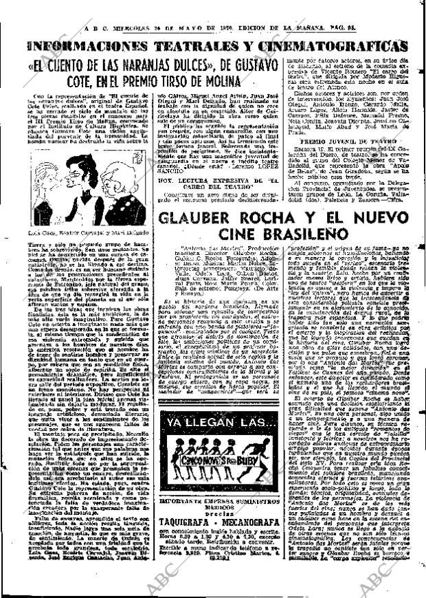ABC MADRID 20-05-1970 página 95