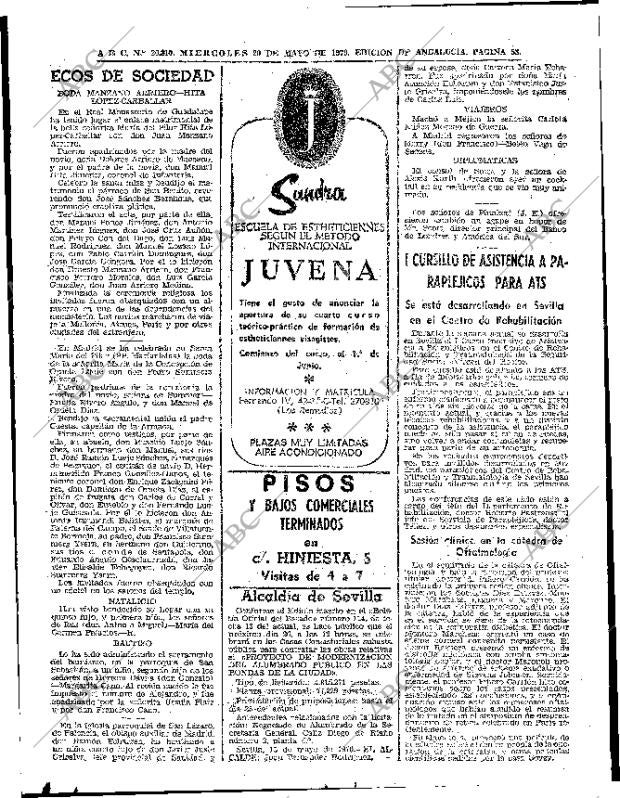 ABC SEVILLA 20-05-1970 página 58