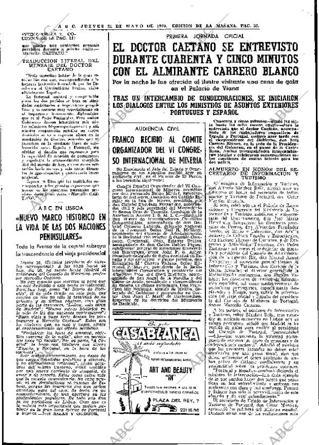 ABC MADRID 21-05-1970 página 23