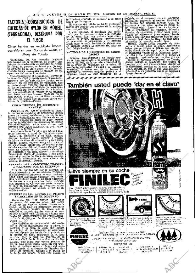 ABC MADRID 21-05-1970 página 41