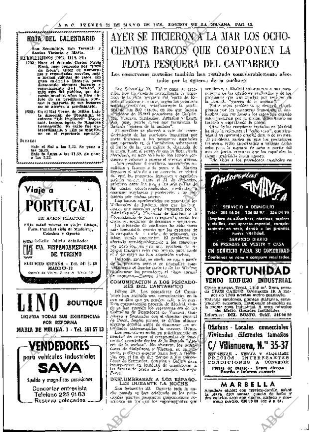 ABC MADRID 21-05-1970 página 43