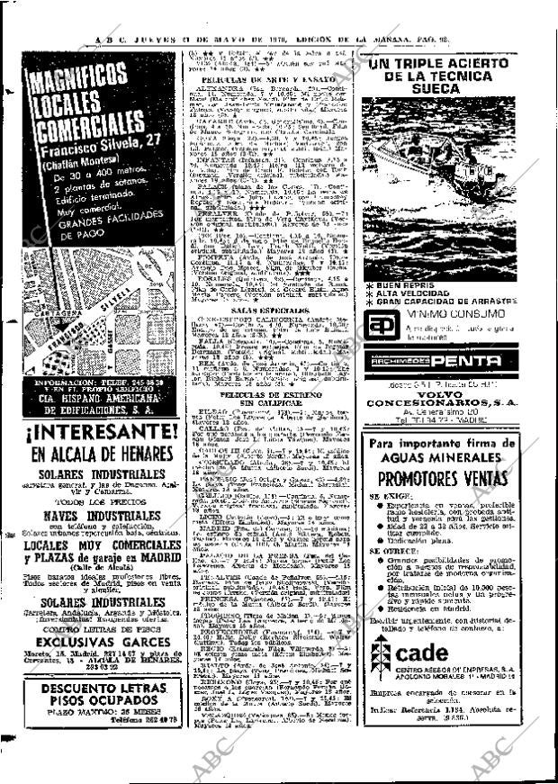 ABC MADRID 21-05-1970 página 92