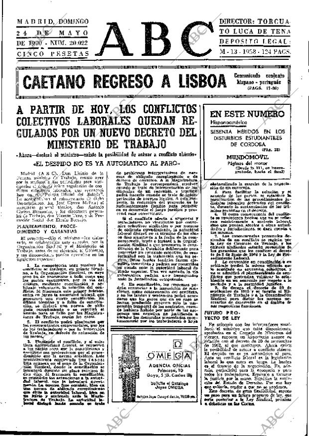 ABC MADRID 24-05-1970 página 15