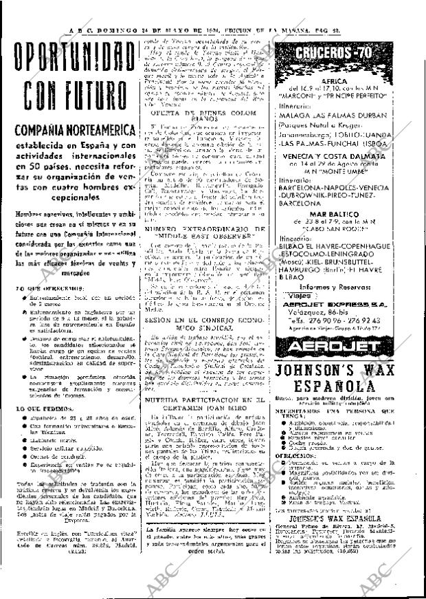 ABC MADRID 24-05-1970 página 42