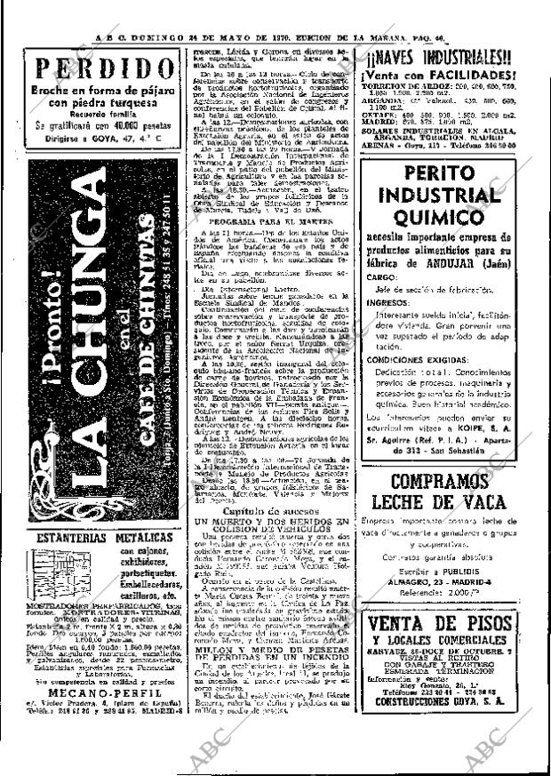 ABC MADRID 24-05-1970 página 46