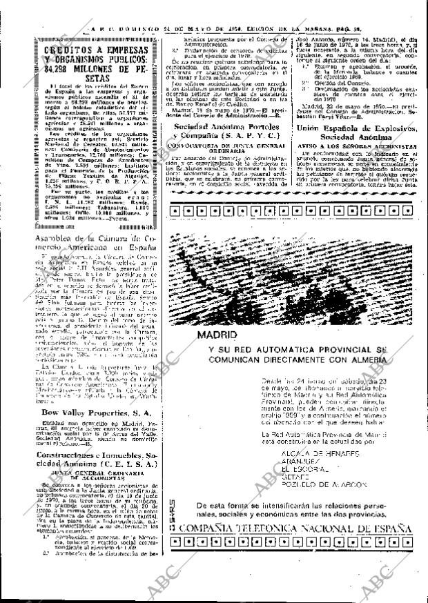 ABC MADRID 24-05-1970 página 59