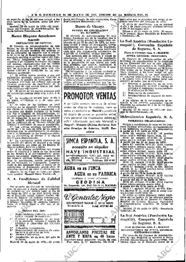 ABC MADRID 24-05-1970 página 60