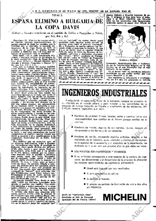 ABC MADRID 24-05-1970 página 67
