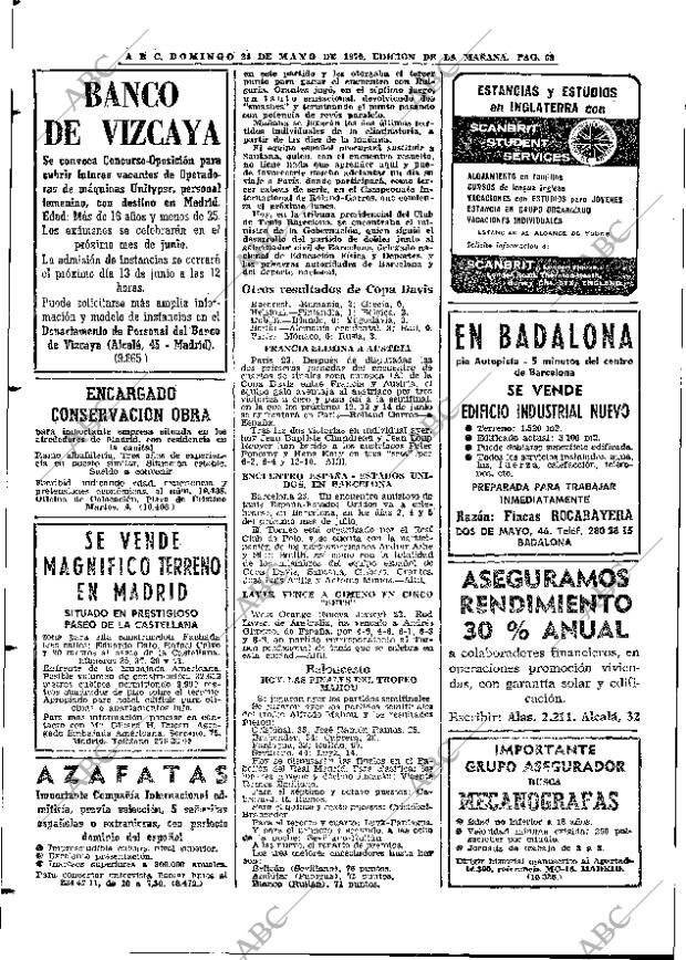 ABC MADRID 24-05-1970 página 68