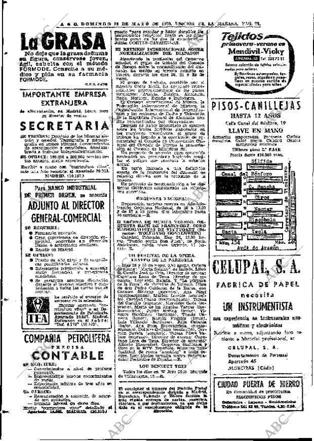 ABC MADRID 24-05-1970 página 78