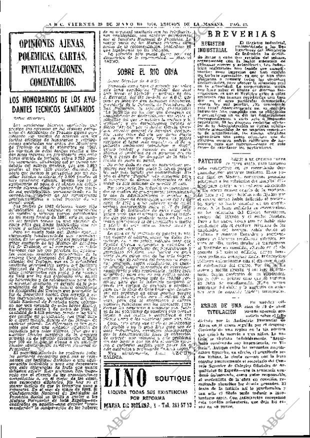 ABC MADRID 29-05-1970 página 22