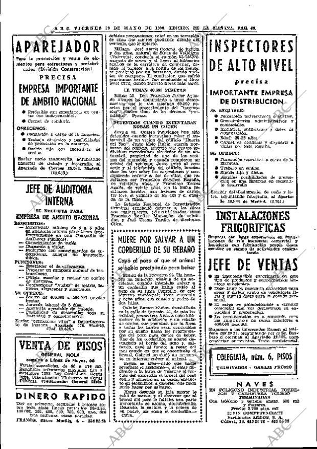 ABC MADRID 29-05-1970 página 40