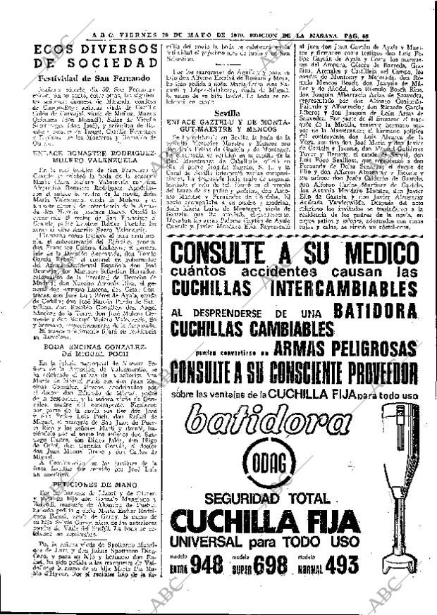 ABC MADRID 29-05-1970 página 53