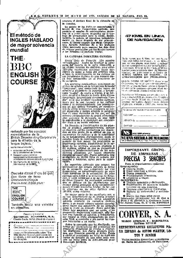 ABC MADRID 29-05-1970 página 64