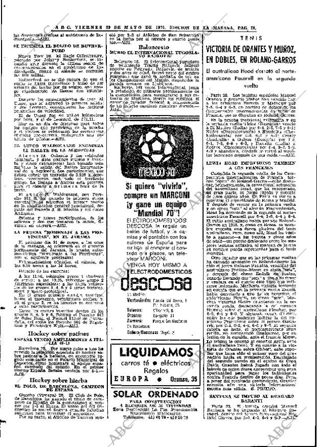 ABC MADRID 29-05-1970 página 78