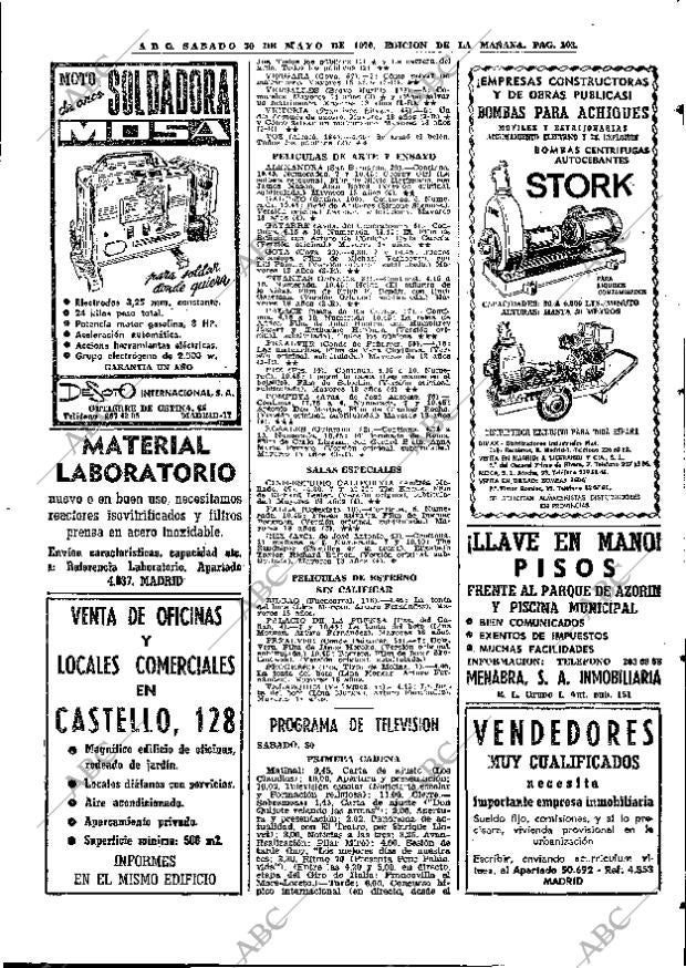 ABC MADRID 30-05-1970 página 103