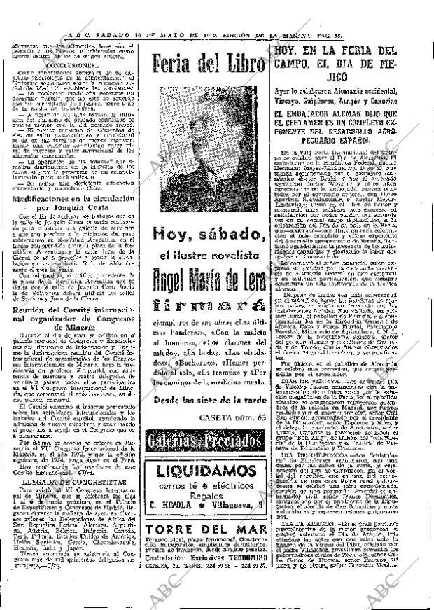 ABC MADRID 30-05-1970 página 58