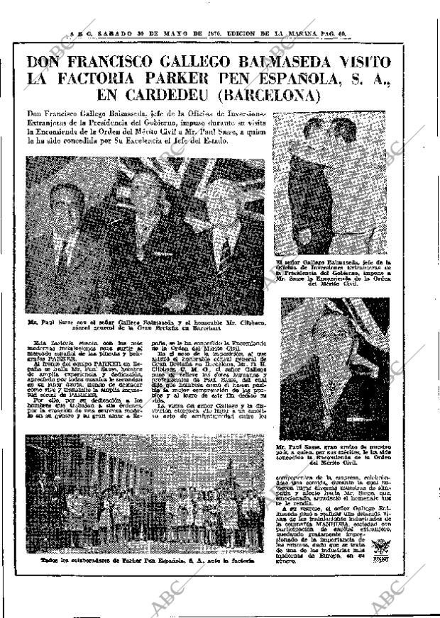 ABC MADRID 30-05-1970 página 60