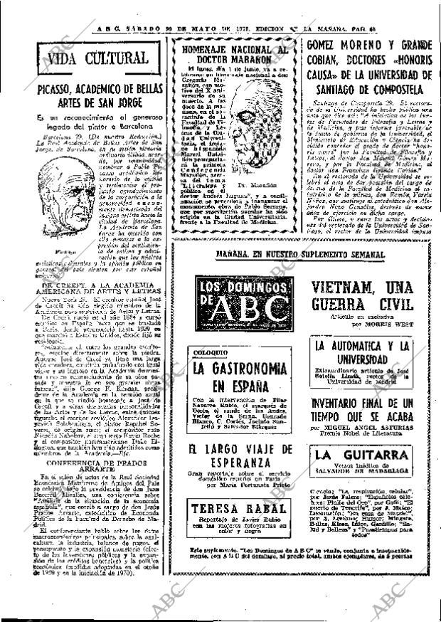 ABC MADRID 30-05-1970 página 65