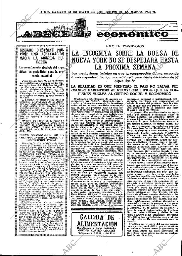 ABC MADRID 30-05-1970 página 71