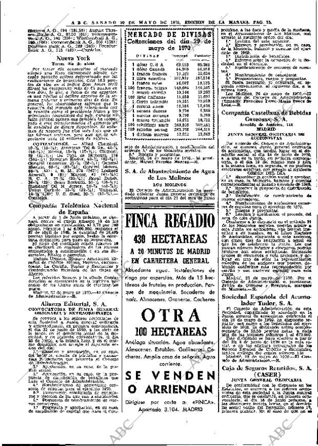 ABC MADRID 30-05-1970 página 75