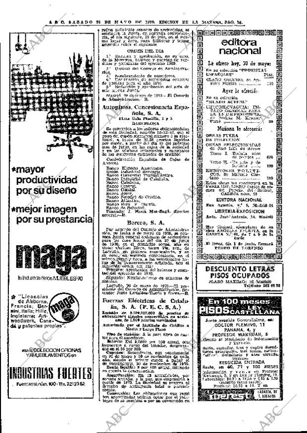 ABC MADRID 30-05-1970 página 76