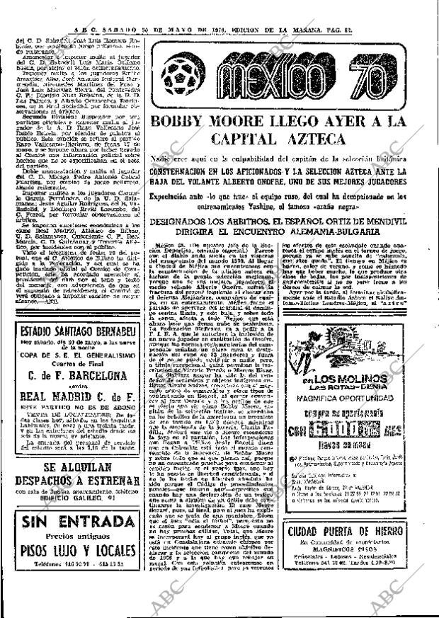 ABC MADRID 30-05-1970 página 82